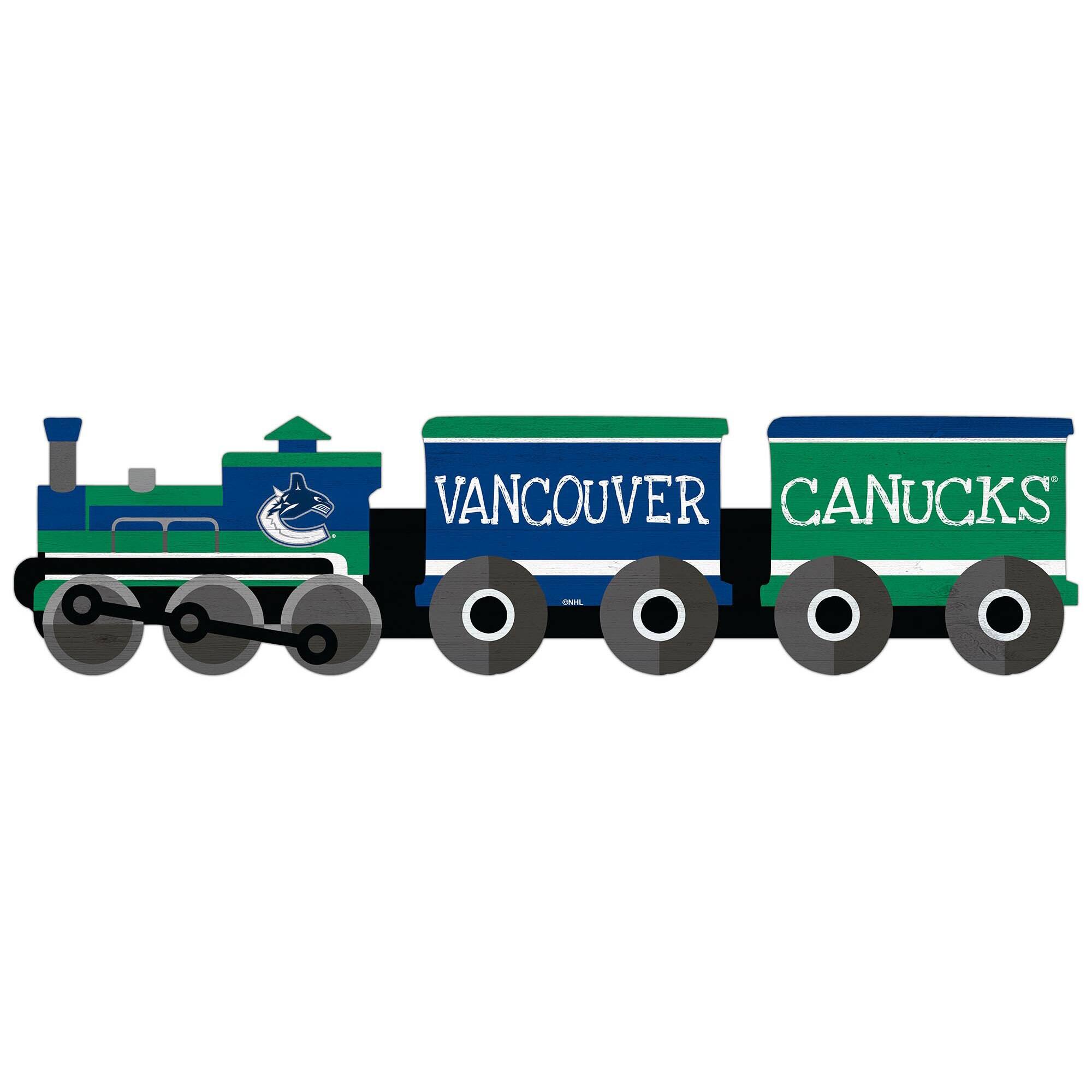 Vancouver Canucks 6'' x 24'' Train Cutout Sign