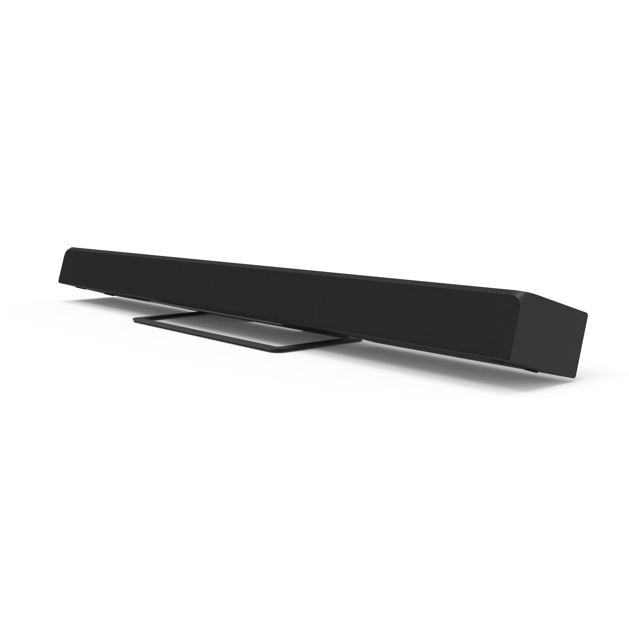 Back. Kanto - Low-Profile Angled Sound Bar and Center Channel Speaker Stand - Black.