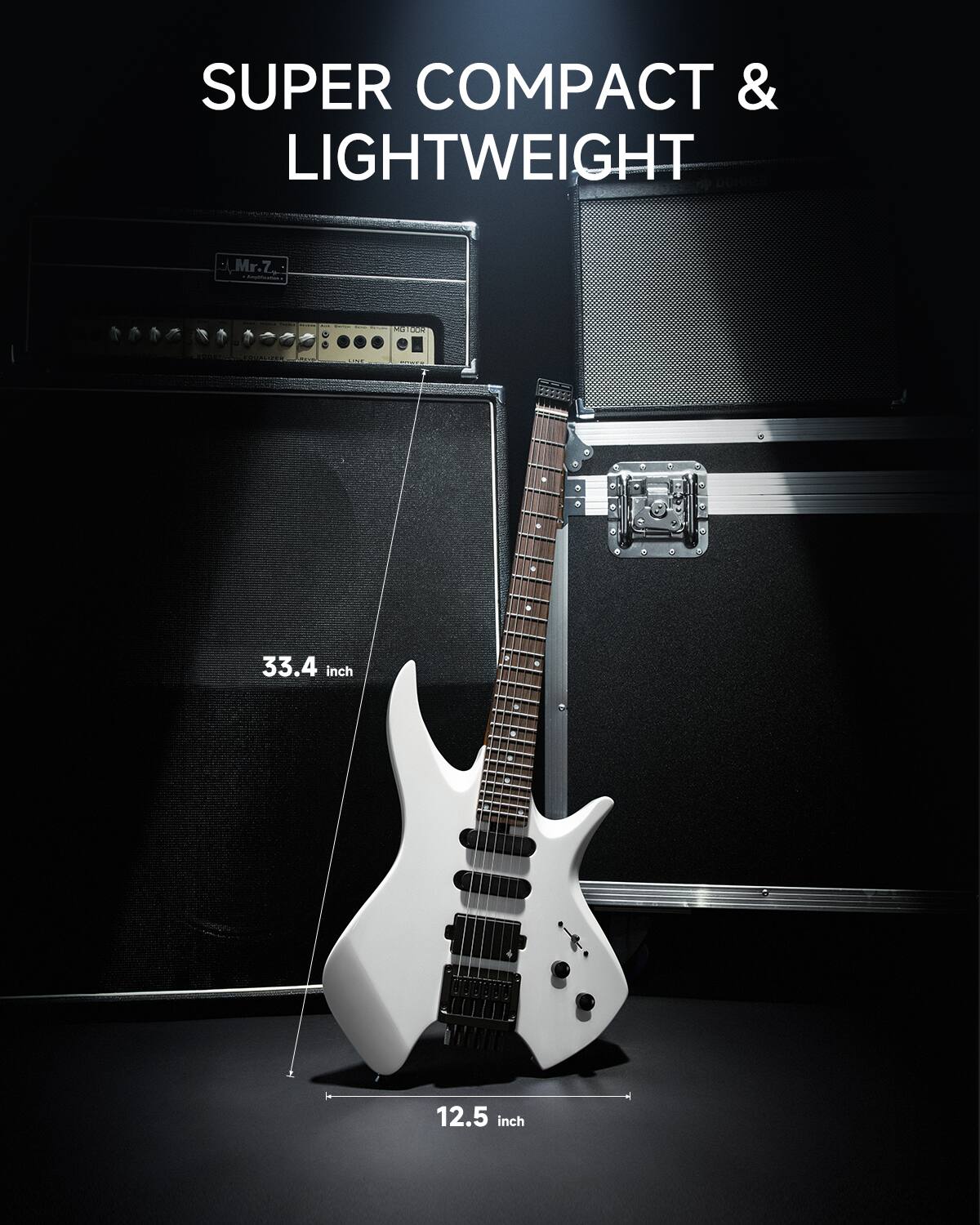 SUPER COMPACT & LIGHTWEIGHT  
Mr. 7 idas  
33.4 inch + d 12.5 inch