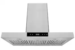 Hauslane - 36 inches - Convertible - Island Range Hood - Stainless Steel