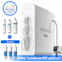 Waterdrop - G3P600 Reverse Osmosis System Extra WD-AP431-3 Scale inhibition filter - White