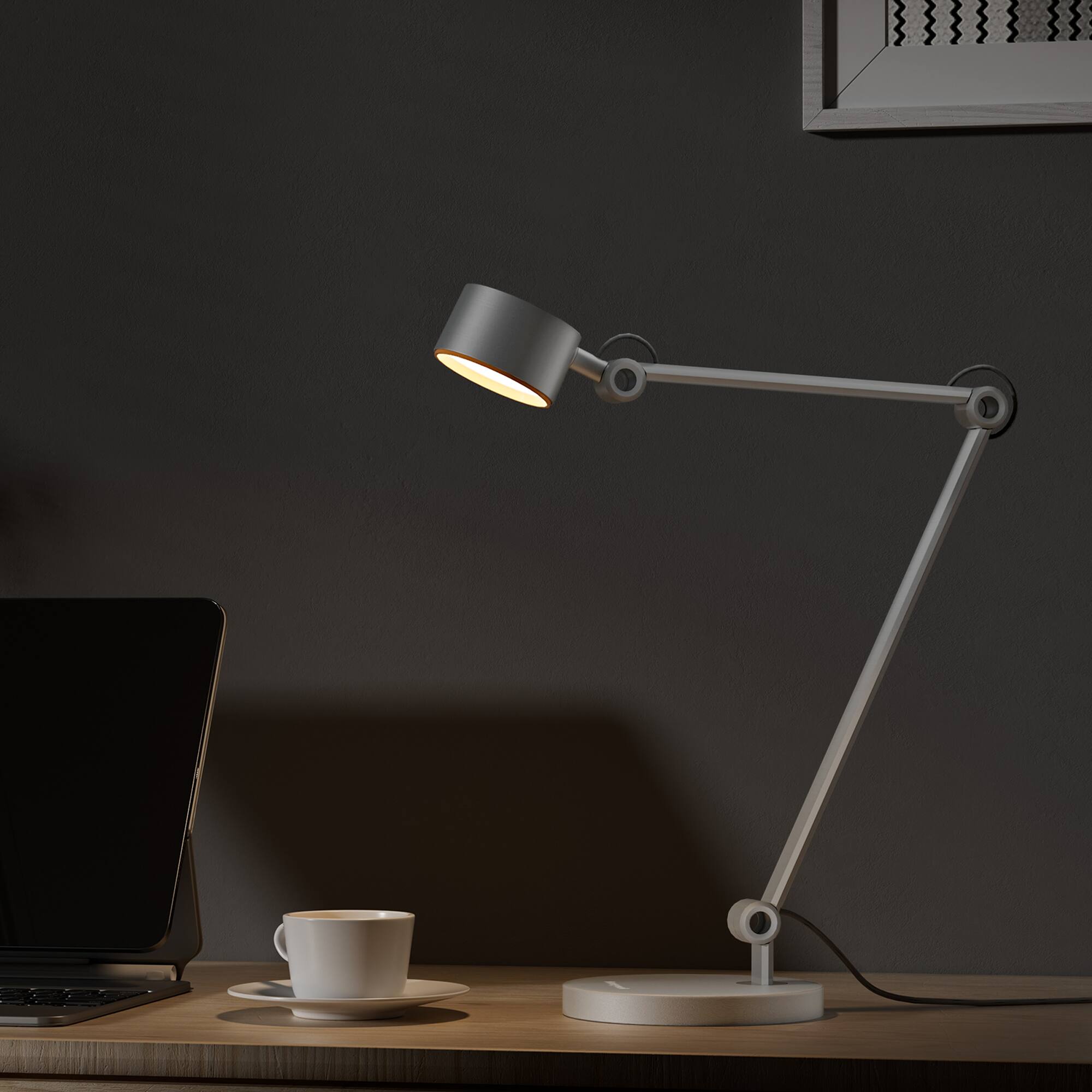 Alt View 2. Honeywell - Honeywell LED Desk Lamp 01A Sunturalux  Reading Desk Light with Metal Swing Arm Lamp 4000K Eye Caring Natural Light Lamp - Grey.