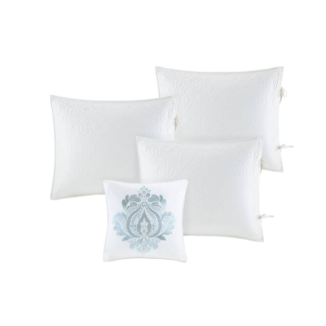 Alt View 3. Gracie Mills - Gracie Mills Sandy 6-Piece Cottage-Inspired Reversible Daybed Cover Set - White.