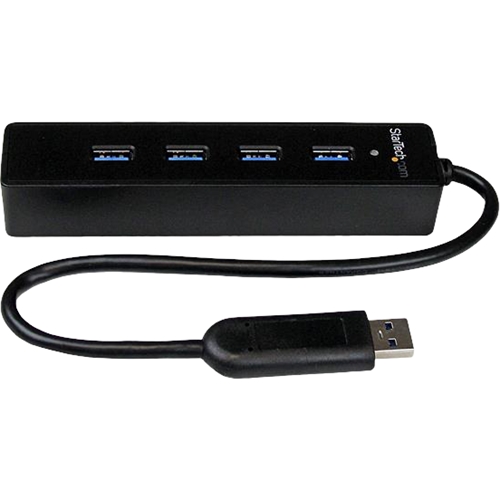 StarTech.com - 4-Port USB 3.0 Hub - Black