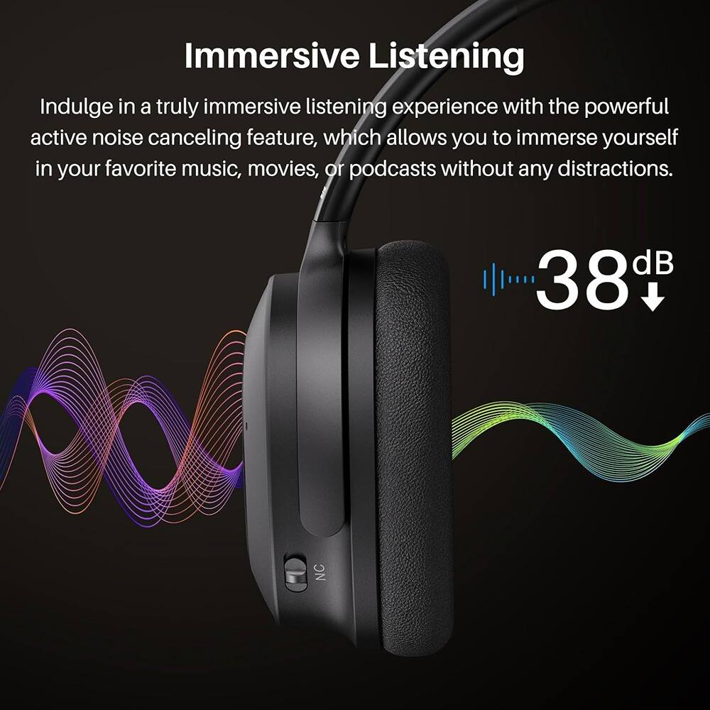 Immersive Listening

Indulge in a truly immersive listening experience with the powerful active noise canceling feature, which allows you to immerse yourself in your favorite music, movies, or podcasts without any distractions.

38 dB