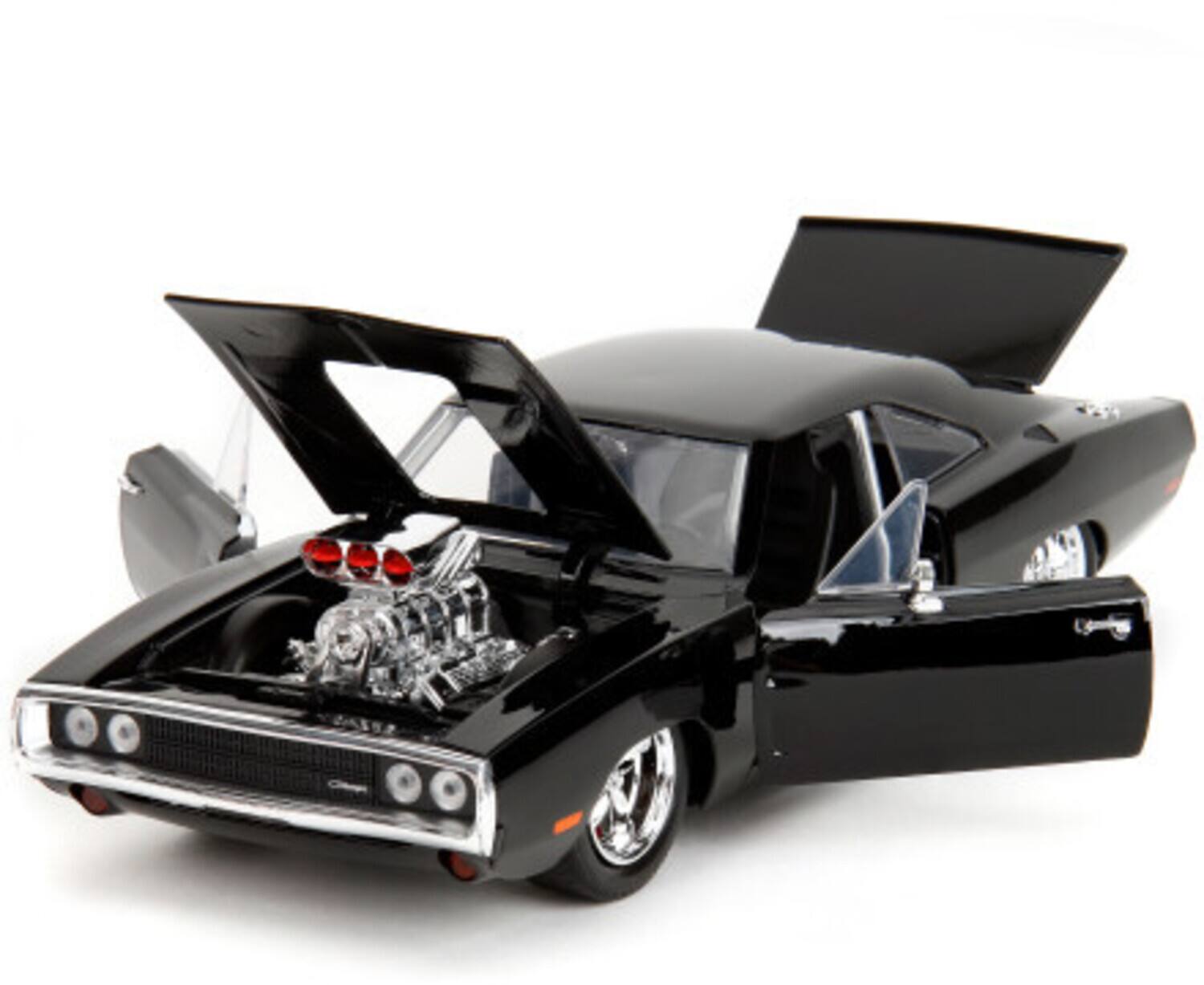 Alt View 4. Jada Toys - Jada Toys - 1:24 Fast & Furious 1 - Dom's Dodge Charger R/T Build N Collect w/ Dom Figure  - COLLECTABLES - Multicolor.