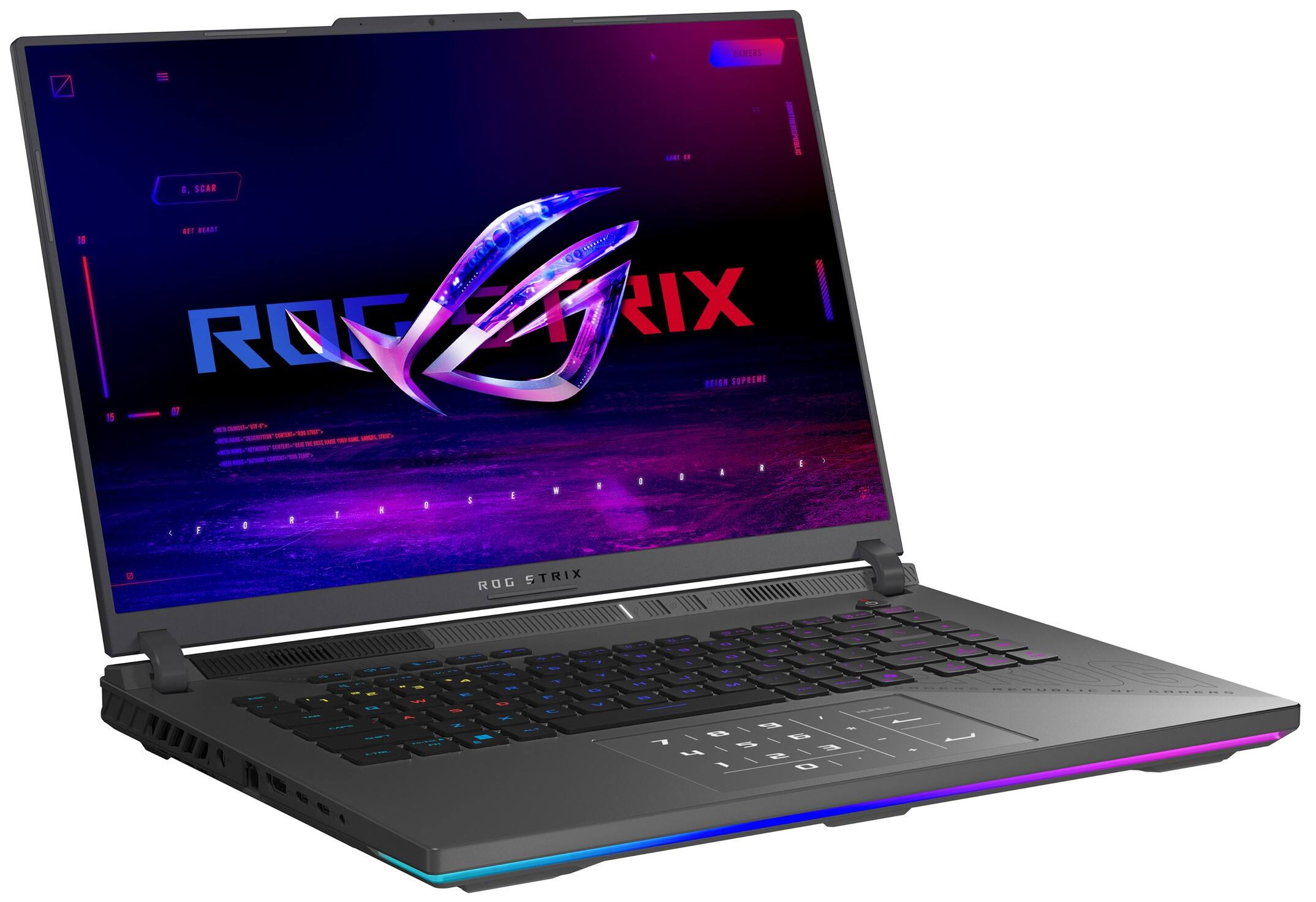The text on the image reads: "ROG Strix G17 Gaming Laptop".