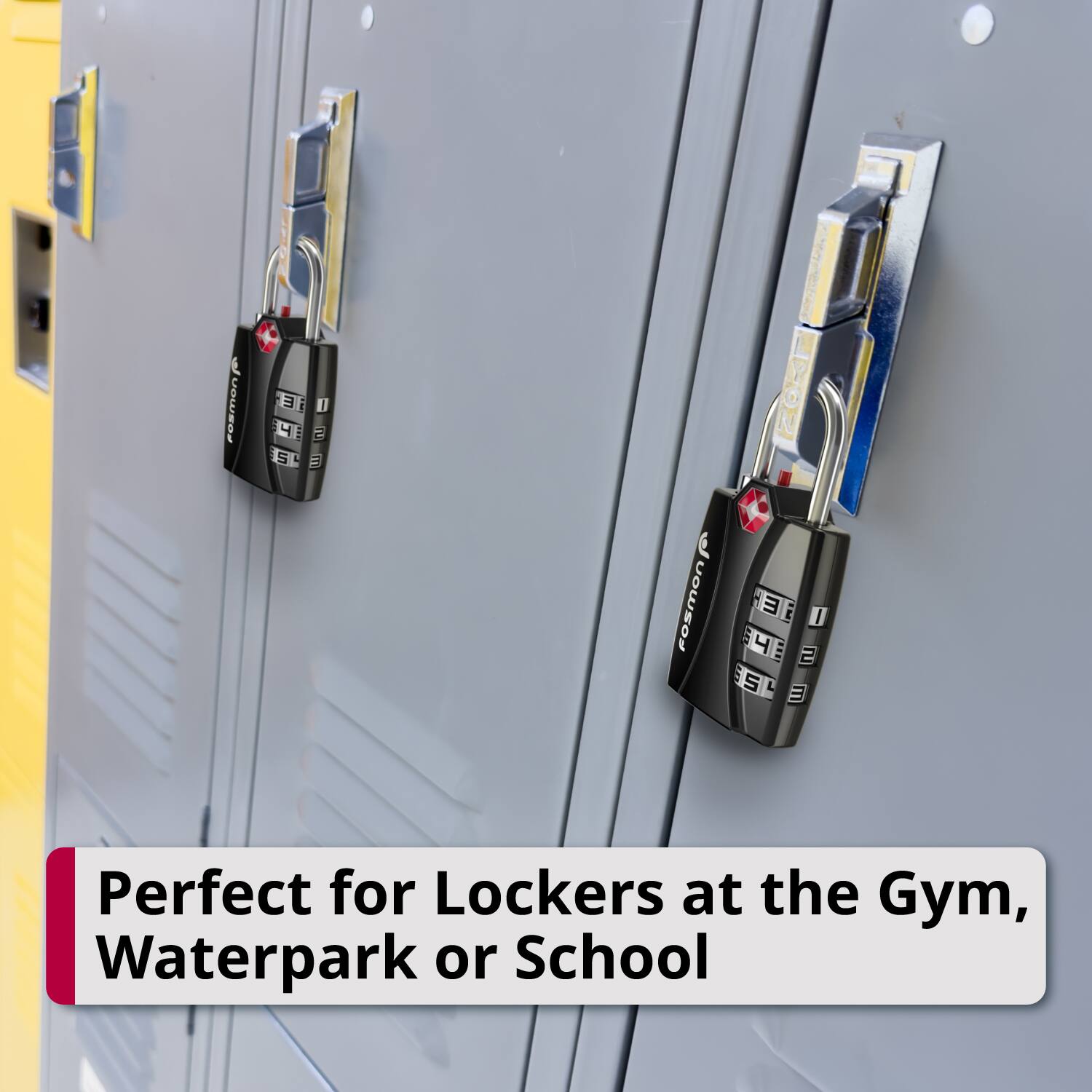 FOSMON E 3 I - 4 I 2 5 B 02 Fosmon E i I 5ES 4 E 2 E S L m Perfect for Lockers at the Gym, Waterpark or School