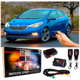 MPC - Complete 1-Button Remote Start Kit For 2014-2016 Kia Forte - T-Harness - Black
