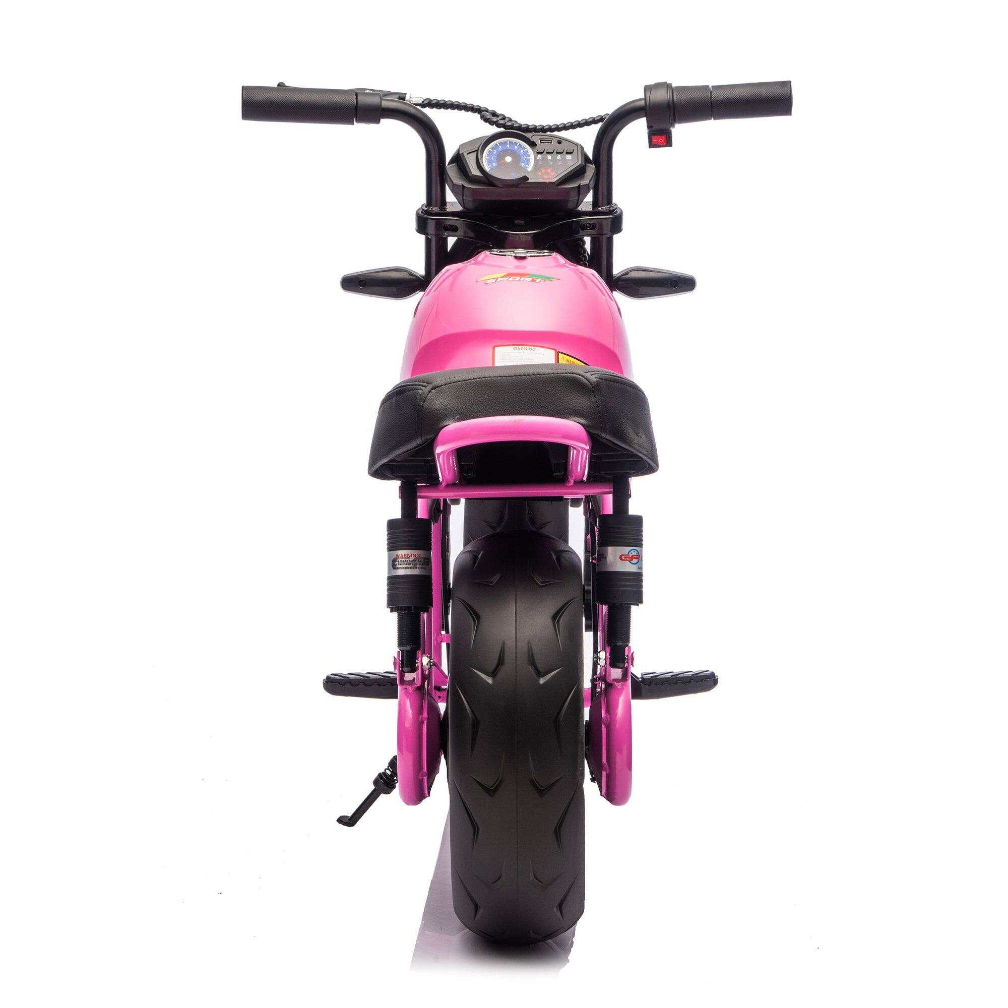Alt View 2. Boyel Living - 3+ Pink 24V Kids Ride On UTV Twin 300W Motors 4Wheel Shock - pink.