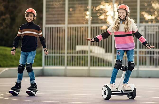 Alt View 3. Segway - Segway Protective Gear Set, S, Streamlined Shell, Adjustable Fit, Easy to Wear, Hard Exterior, Soft Interior - Yellow.