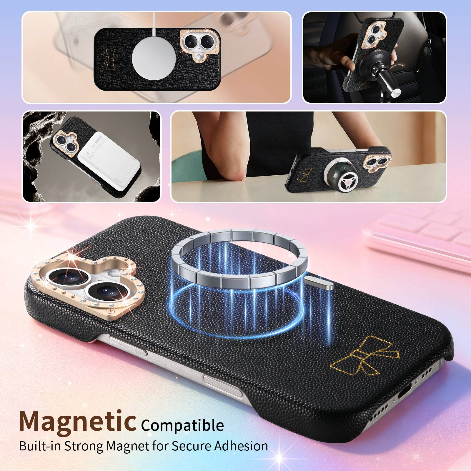 Magnetic Compatible  
Built-in Strong Magnet for Secure Adhesion