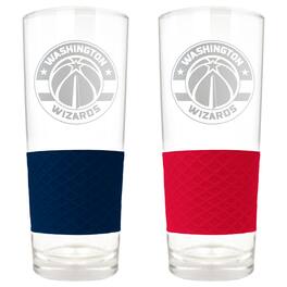Great American Products - Washington Wizards 22oz. Logo Score Pint Glass Two-Piece Set - Multicolor