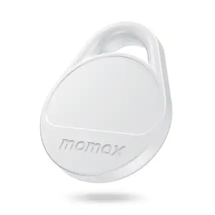 Front. Momax - MOMAX Tracker Electronics Key Finder Luggage Tracker, Backpack, Wallet, Pets Works with Apple Find My iOS Only White - White.