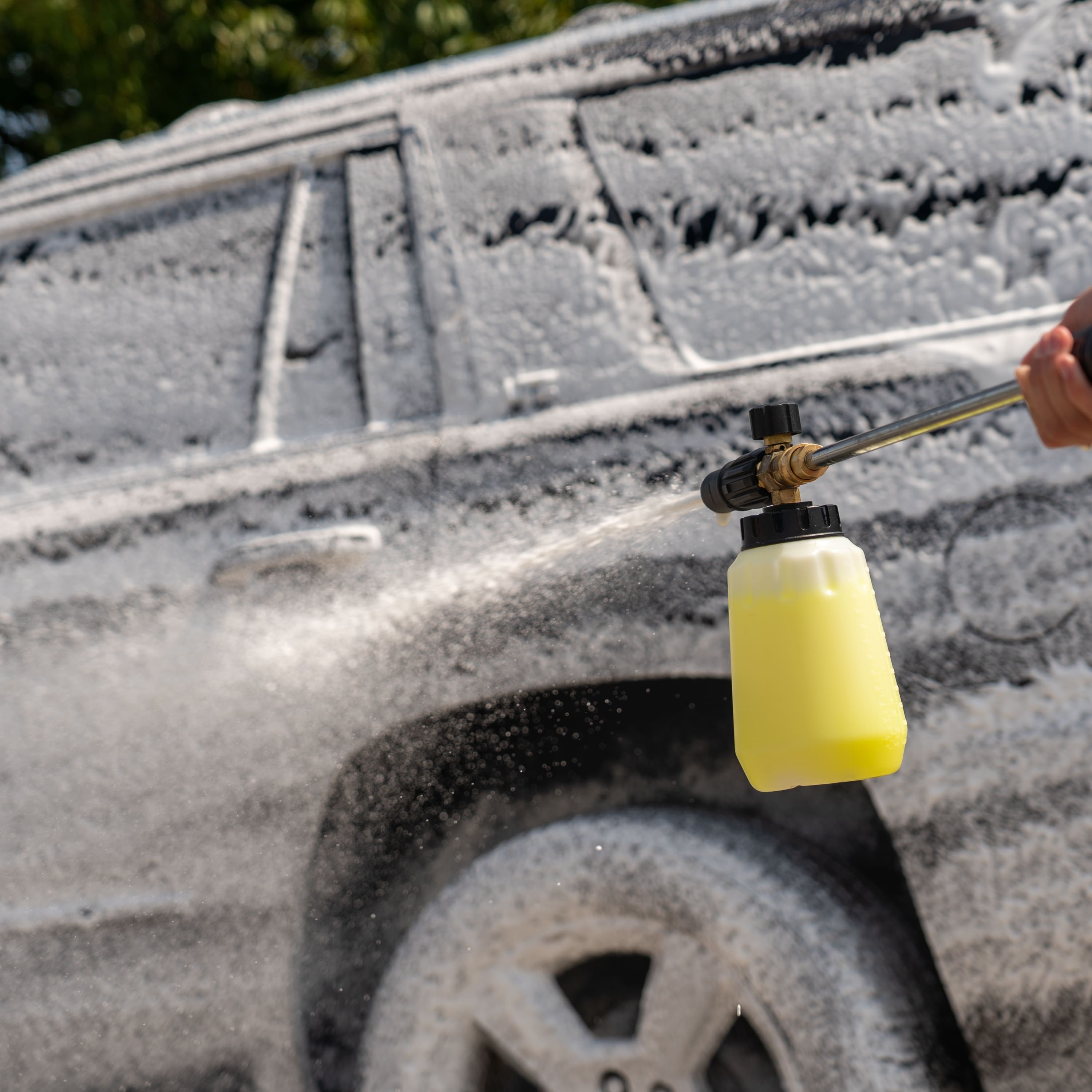 Alt View Zoom 26. Greenworks - Pressure Washer Foam Cannon Attachment - Gray.