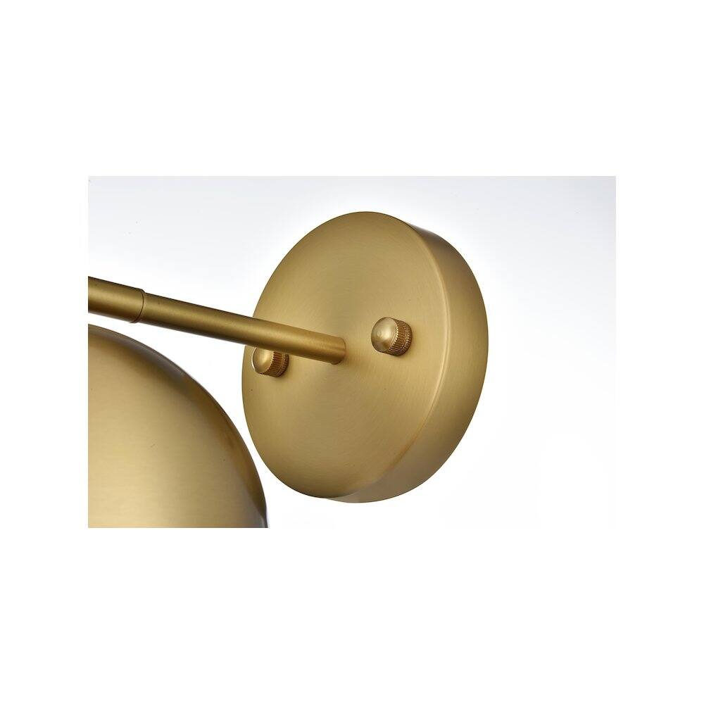 Alt View 1. Living District - Othello 6 Inch Wall Sconce in Satin Gold - Satin Gold.