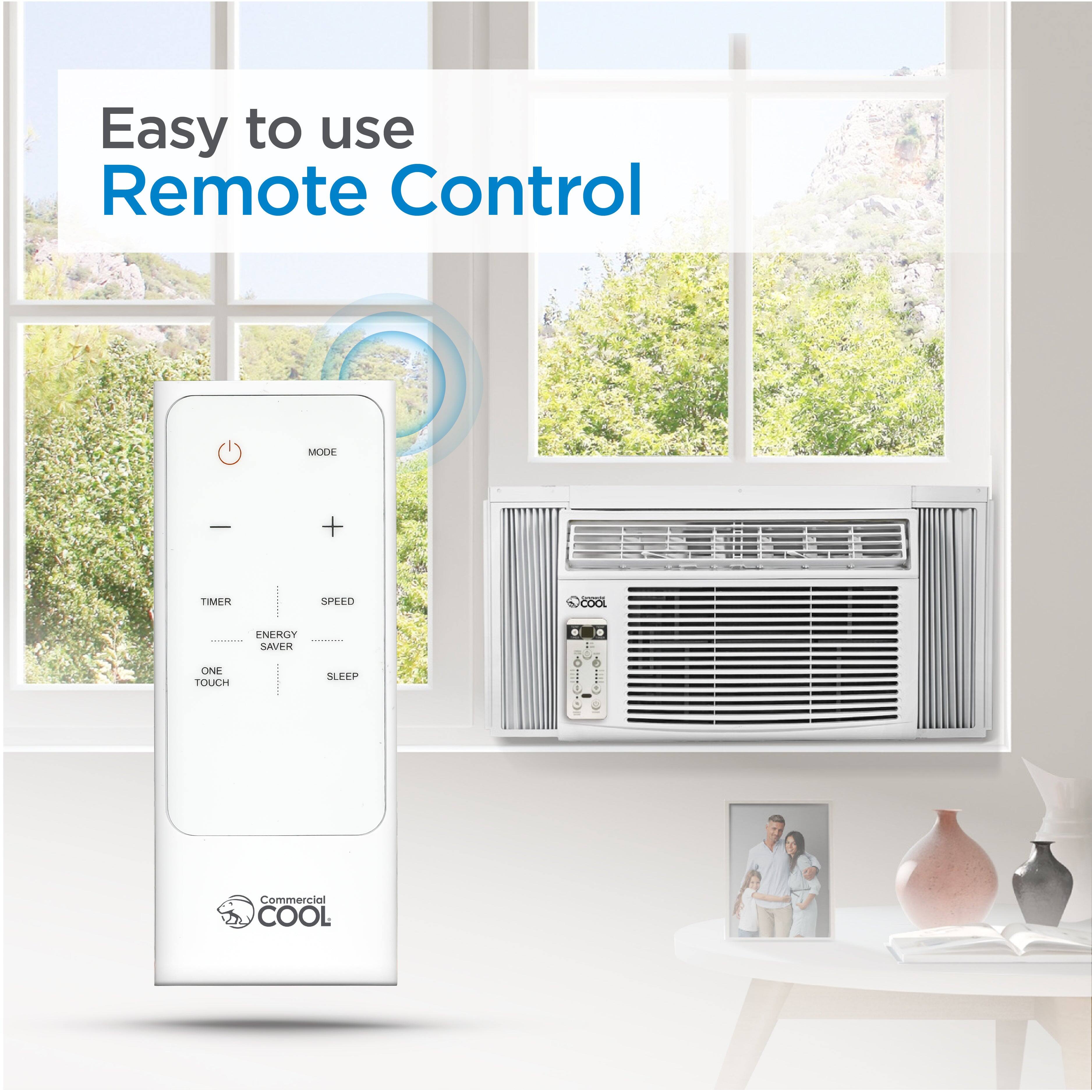 Easy to use Remote Control
MODE - TIMER - SPEED - ENERGY SAVER - ONE TOUCH - SLEEP
Commercial COOL
