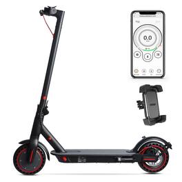 Loheer - Electric Scooter for Adults 350W Motor 19MPH Foldable Commuting Scooter - Black