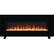 Front. Napoleon - Harsten 50-Inch Linear Electric Fireplace with Integrated Bluetooth Speaker - Black.
