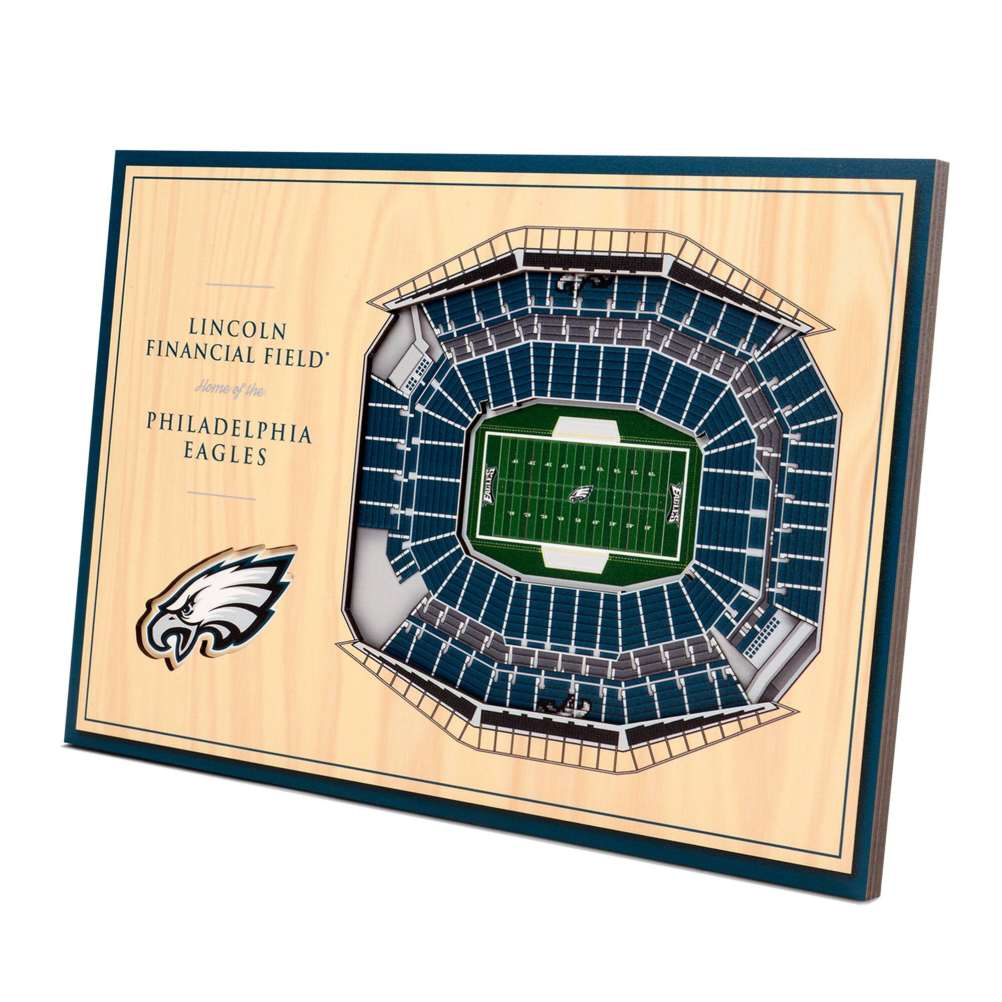 YouTheFan - Philadelphia Eagles 14'' x 10.5'' 3D StadiumViews Desktop Display - Brown