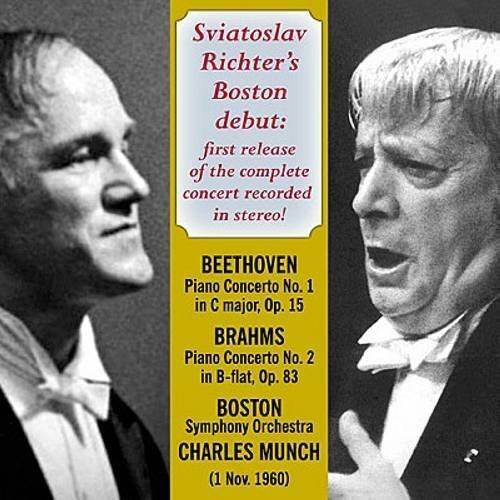 Sviatoslav Richter's Boston debut: first release of the complete concert recorded in stereo!

BEETHOVEN  
Piano Concerto No. 1 in C major, Op. 15

BRAHMS  
Piano Concerto No. 2 in B-flat, Op. 83

BOSTON Symphony Orchestra  
CHARLES MUNCH  
(1 Nov. 1960)