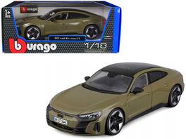 2022 Audi RS e-tron GT with Sunroof 1/18 Diecast Model Car by Bburago - Dark Green