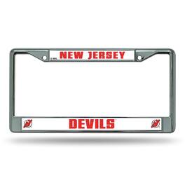 Rico Industries - New Jersey Devils NHL Chrome Metal License Plate Frame - Multi