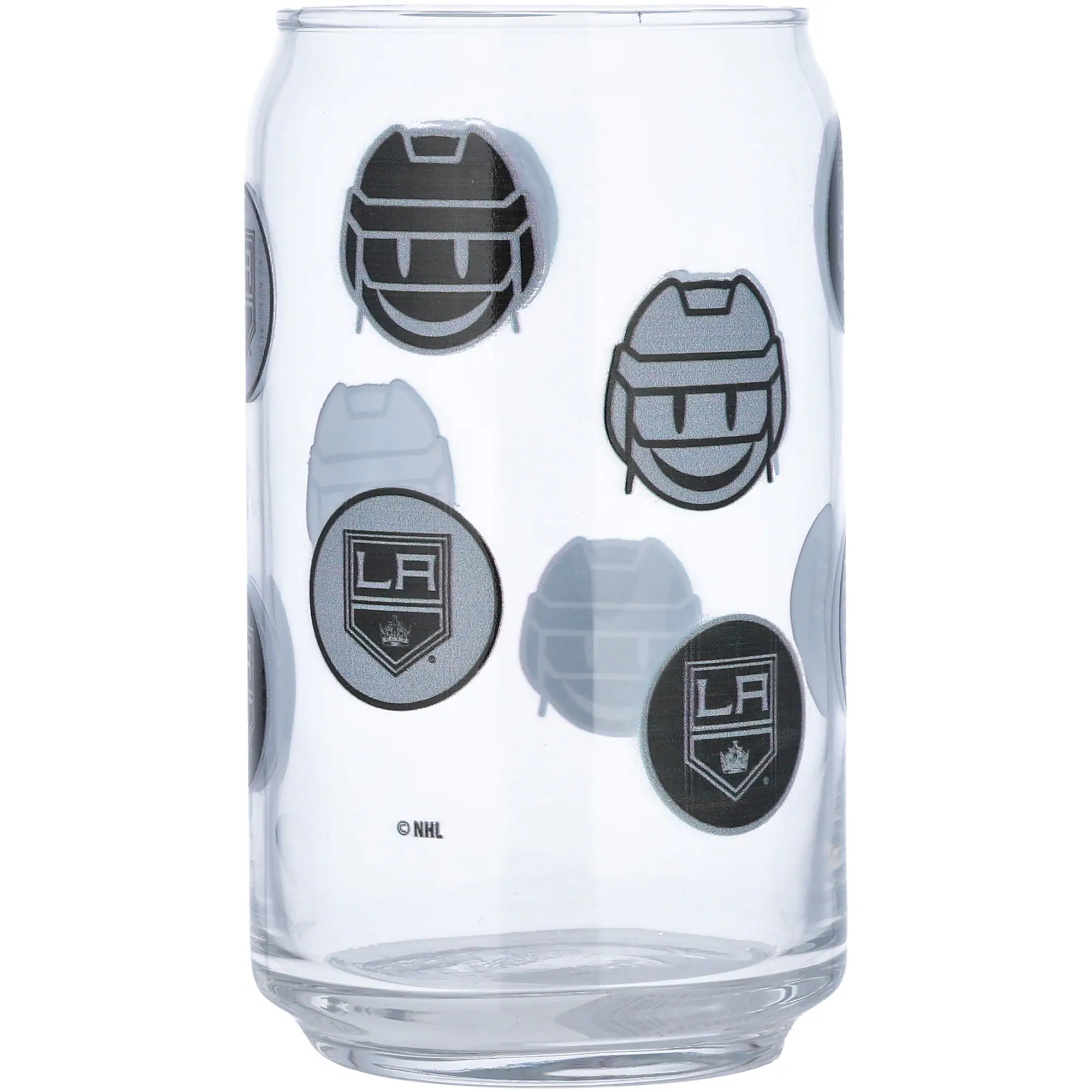 Logo Brands - Los Angeles Kings 16oz. Smiley Can Glass - Multicolor