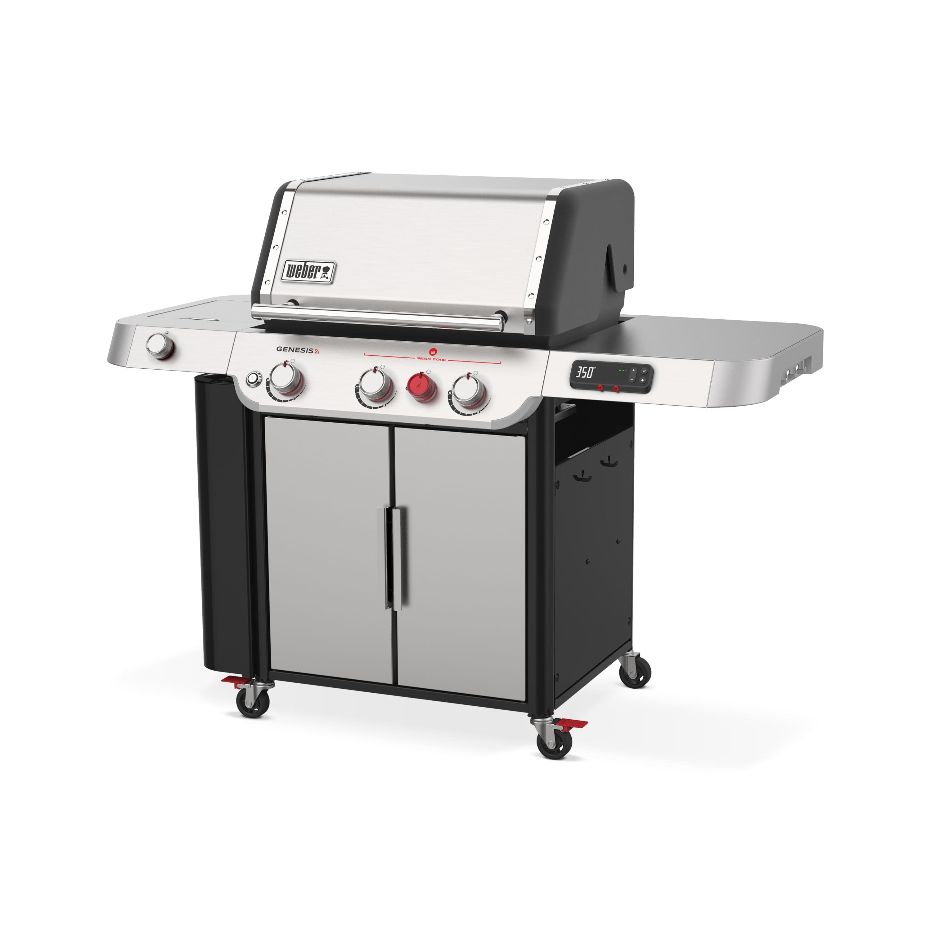 Alt View 11. Weber - Genesis Gas Grill SX-335 Propane Gas Grill - Stainless Steel.