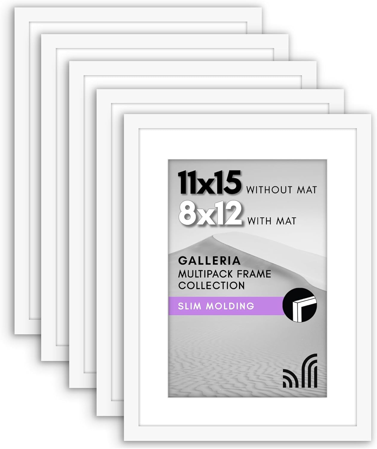 blue 10x10 Picture Frame with Polished Plexiglass Set of 5 Use as 8x8 ...