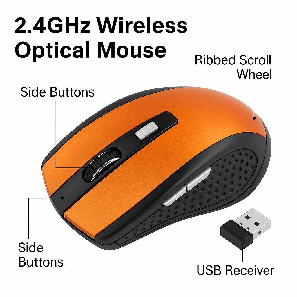 Sanoxy 2.4GHz Wireless Optical Mouse Mice & USB Receiver For