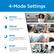 4-Mode Settings
Normal
steady air-flow for all day comfort
Natural
cycles through low, medium, and high fan speeds
Sleep
fan automatically changes to a lower speed after 30 minutes of operation.
Smart
fan speed is automatically selected based on the room temperature for maximum comfort