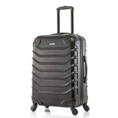 Front. InUSA - Endurance Lightweight Hardside Spinner Luggage 24" - Black.