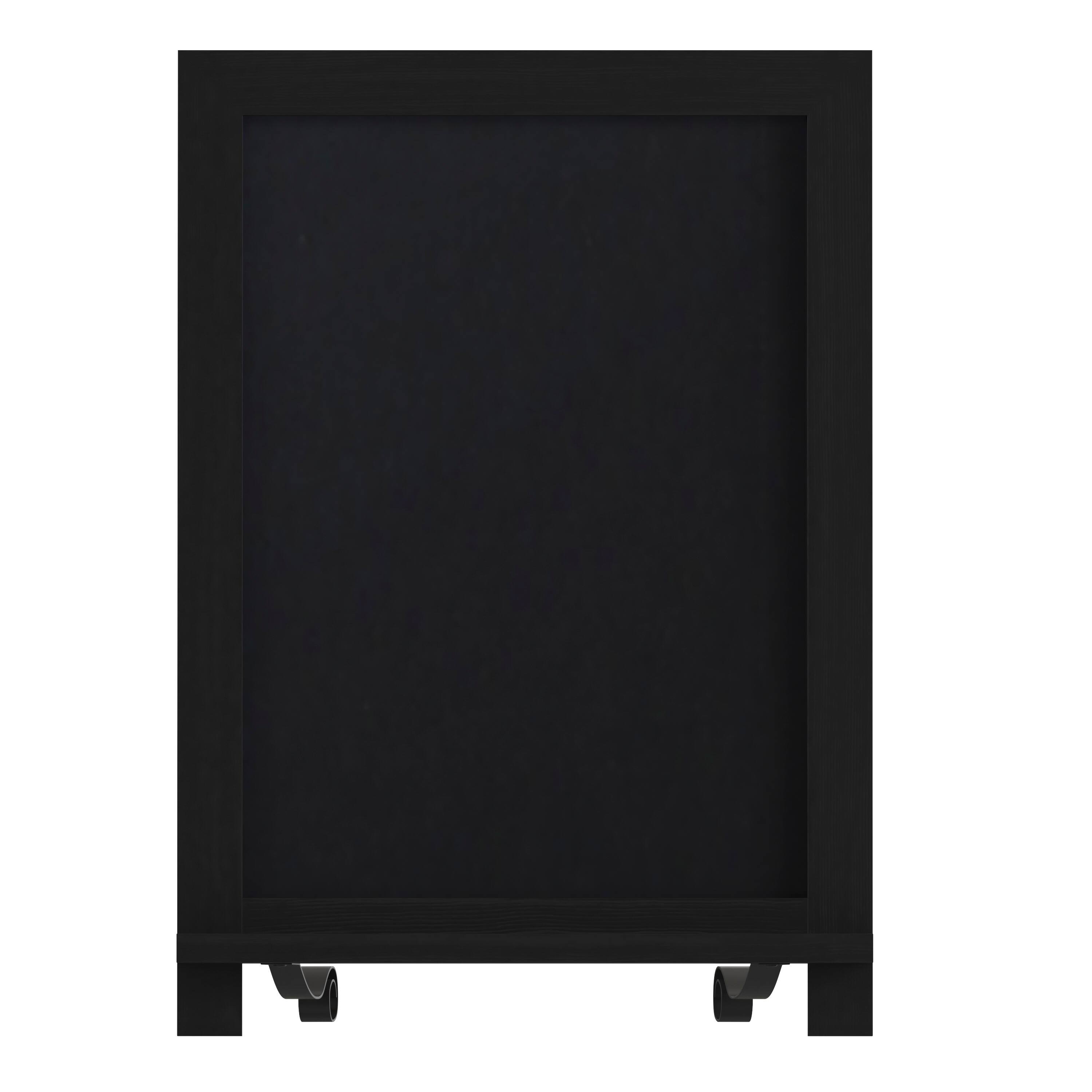 Alt View 10. Emma + Oliver - Burke Rustic Vintage Tabletop or Wall Hanging Chalkboard with Magnetic Surface and Folding Legs - Black.