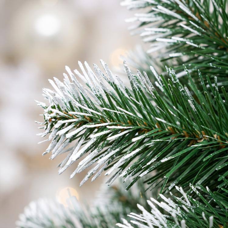 Alt View 10. PULUZ - 6ft Pre-lit Artificial Christmas Tree Hinged Full Xmas Tree - White and Green.
