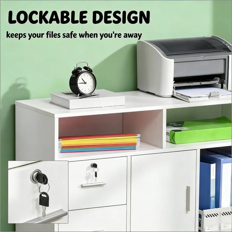 LOCKABLE DESIGN  
keeps your files safe when you're away