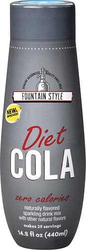 SodaStream - Fountain Style Diet Cola Sodamix - Gray - Angle