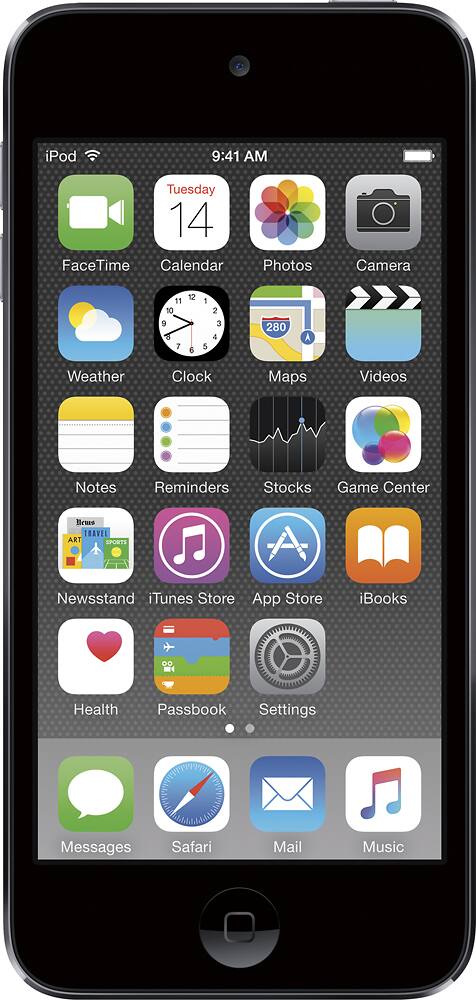 Front. Apple - Geek Squad Certified Refurbished iPod touch® 32GB MP3 Player - Space Gray.
