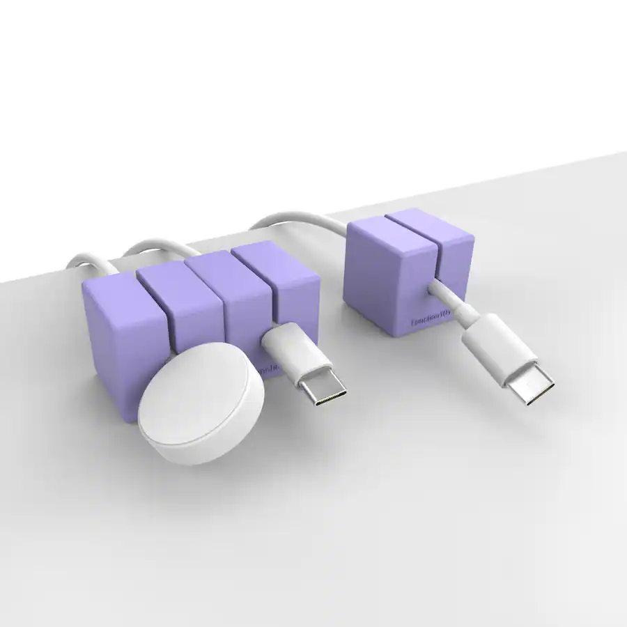 Function 101 Cable Blocks Magnetic Cord Organizers (3 pack) Purple F101 ...