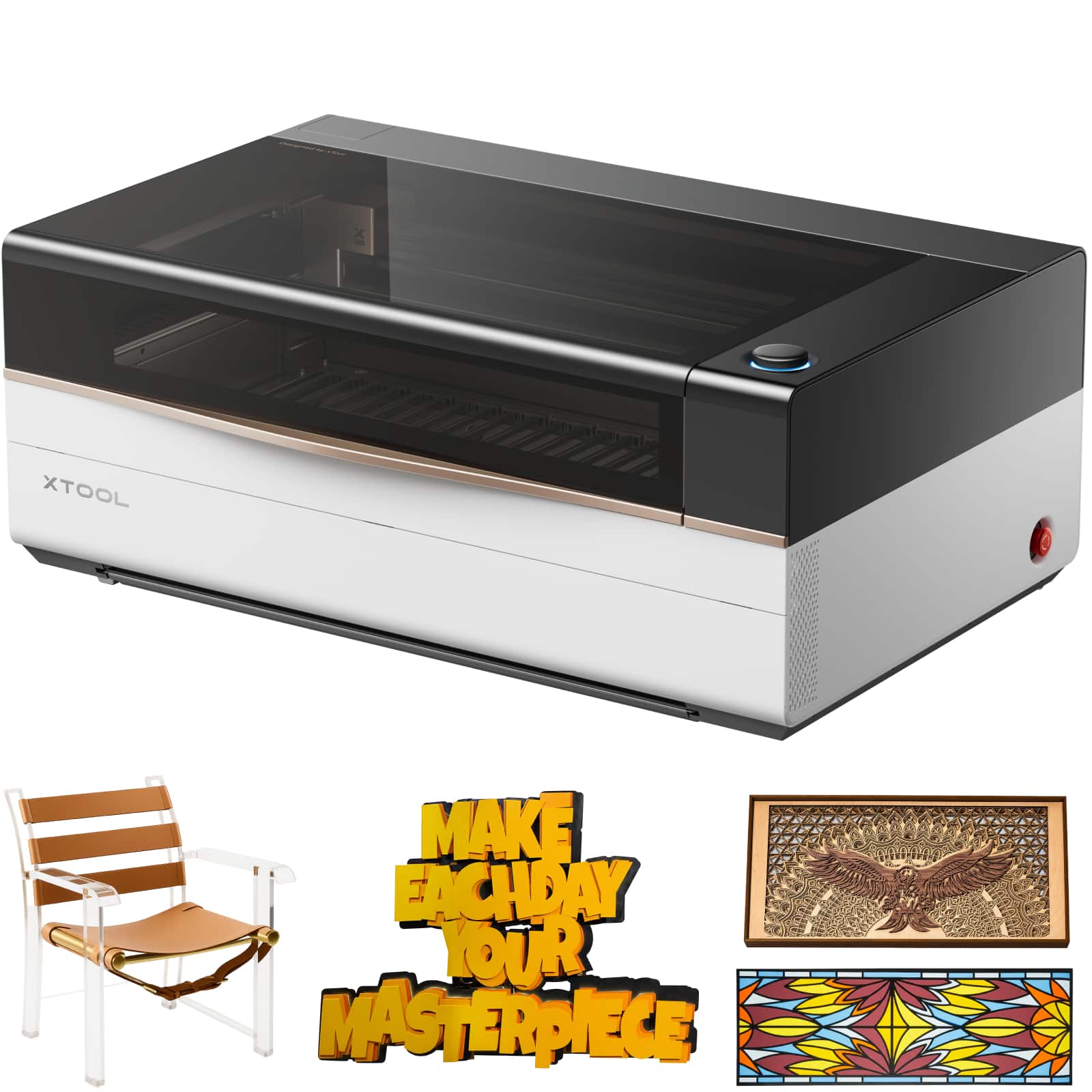 xTool - P3 Laser Engraver and Cutter, Class I Laser Engraver 80W Laser Output