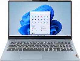 Lenovo - IdeaPad Slim 3i 15.6" Full HD Laptop - Intel Processor N150 2024- 8GB Memory - 128GB UFS - Frost Blue