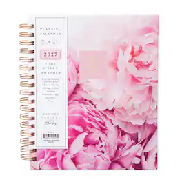 Blue Sky - Rachel Parcell 2027 Daily & Monthly Planner Calendar, 5"x8", Peony