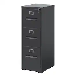 APRILSOUL - 3 Drawer File Cabinet with Lock Metal Vertical File Cabinet Office Home, A4 Legal/Letter Size Narrow File Cabinet Locked