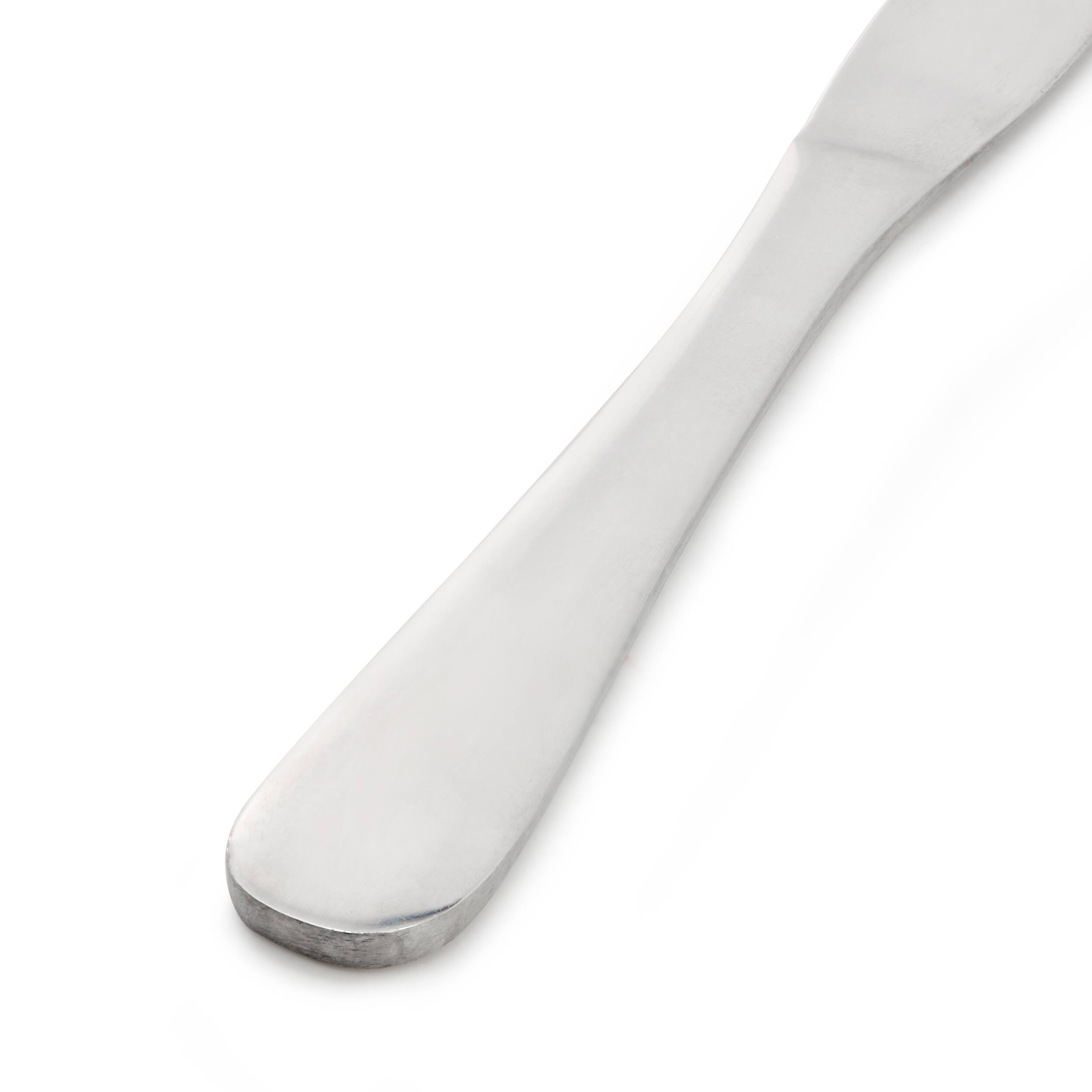 Left. Gibson - Gibson Home Manchester 4 Piece Stainless Steel Dinner Knife Set - Silver.