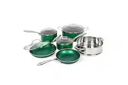 Granitestone - 10 Piece Nonstick Cookware Set - Emerald