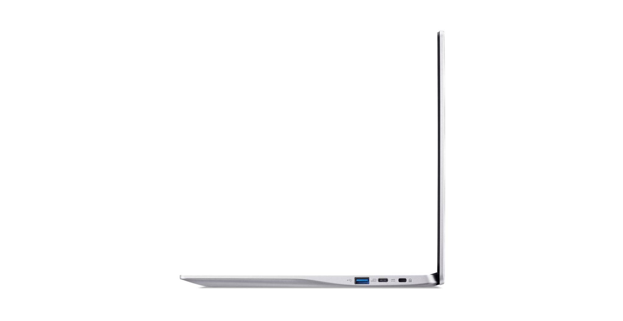Alt View 6. Acer - Chromebook 315 15.6" HD Laptop - Intel Pentium N6000 - 4GB LPDDR4X - 128GB eMMC - Protective Sleeve - Silver.