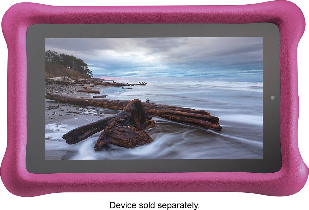 Front. Amazon - FreeTime Kid-Proof Case for Amazon Fire 7" Tablets (5th Generation, 2015 Release) - Pink.