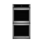 Front. Jenn-Air - 27" Built-In Double Electric Convection Wall Oven - Stainless steel.