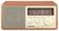 Front. Sangean - WR11 Analog AM/FM Tabletop Radio - Walnut.