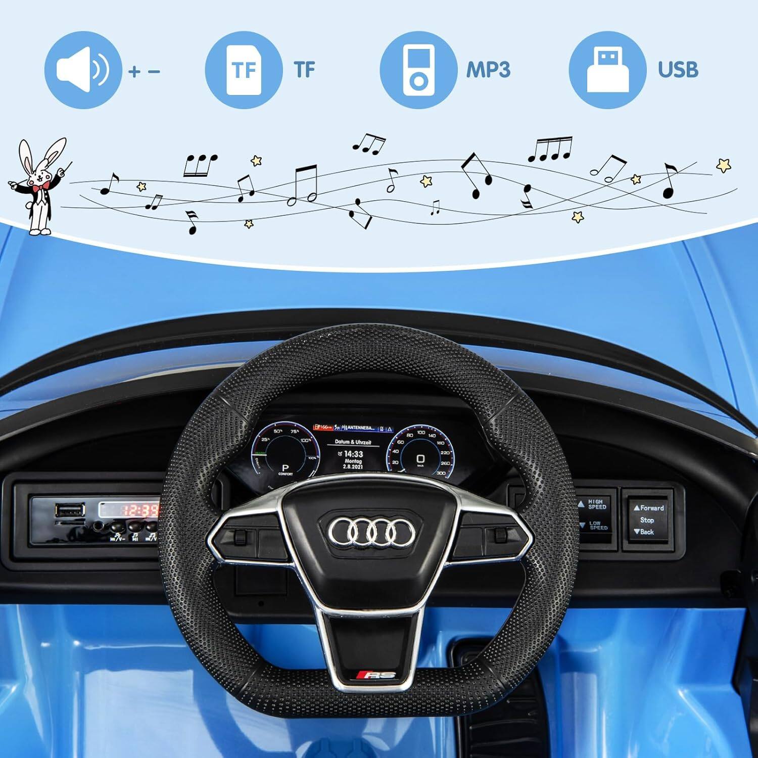 Sure, here is the corrected and grouped text from the image:

---

**Top Section:**

- TF TF MP3 USB

**Middle Section:**

- 14:33
- 0 Marting
- P 1.8.m01
- 12:39
- SPEES Lie SPETO A Fermand Stre FBauh RS

**Bottom Section (Dashboard Display):**

- 12:39
- 2. 2. 2021
- 14:33
- 0 Marting
- P 1.8.m01
- 12:39
- SPEES Lie SPETO A Fermand Stre FBauh RS

**Icons:**

- Volume Control (+/-)
- TF (Twice)
- MP3
- USB

**Steering Wheel Buttons:**

- Forward
- Stop
- Back

---